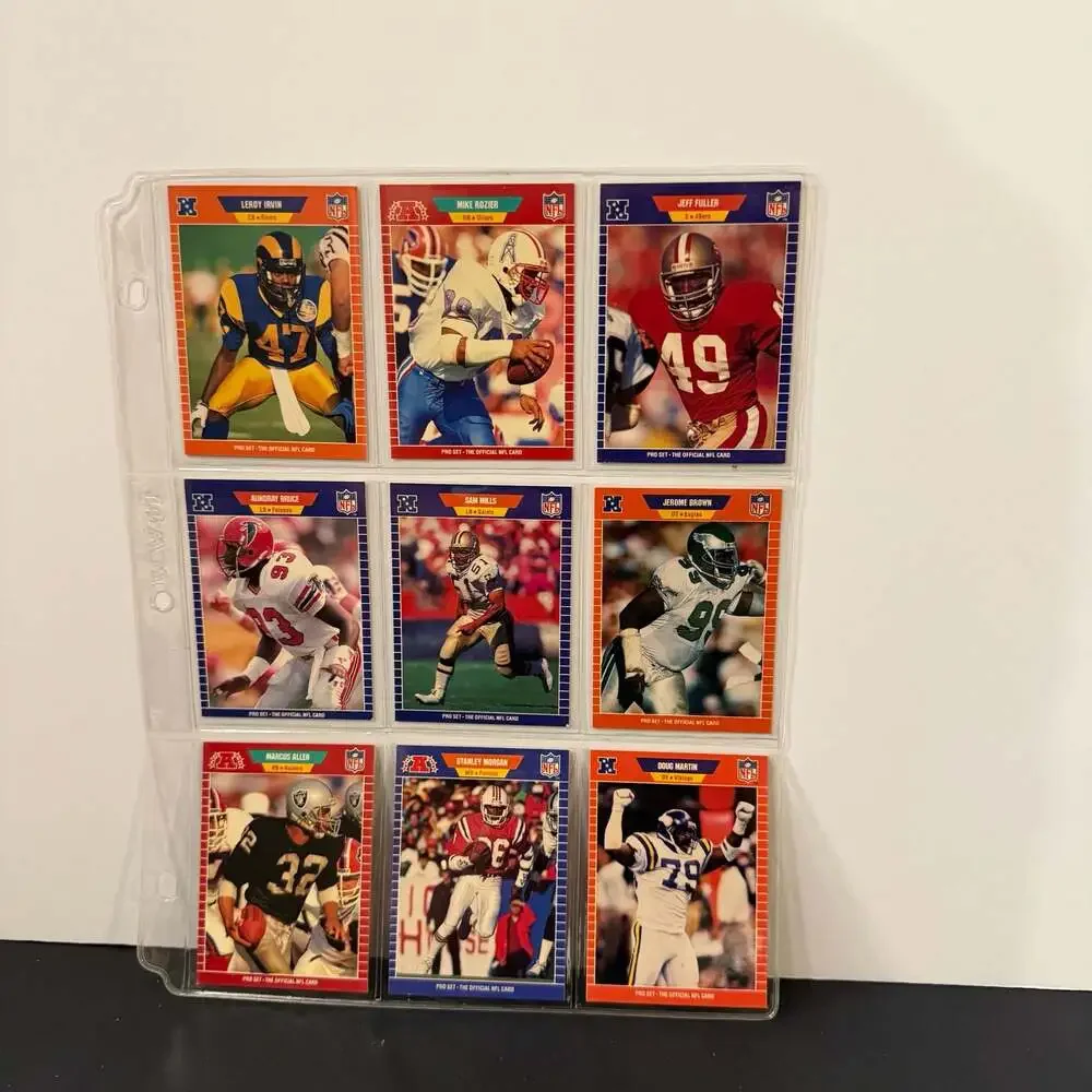 Lot of 60 1989 Pro‎ Set NFL Football Cards Including Marcus Allen and Stars